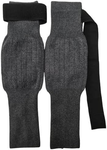 Thickened Leg Warmers for Women and Men - Anti-Slip  Knee Sleeves for Arthritic Knees, Hiking, Climbing, Skating & Sleeping - Medium