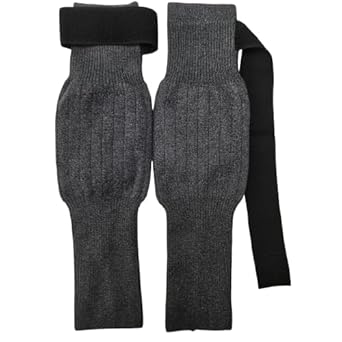 Thickened Leg Warmers for Women and Men - Anti-Slip  Knee Sleeves for Arthritic Knees, Hiking, Climbing, Skating & Sleeping - Medium