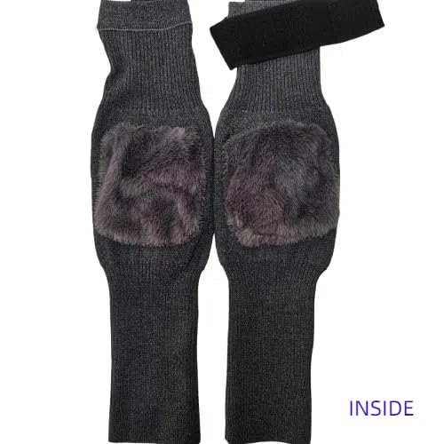 Thickened Leg Warmers for Women and Men - Anti-Slip  Knee Sleeves for Arthritic Knees, Hiking, Climbing, Skating & Sleeping - Medium