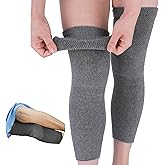 Thickened Leg Warmers for Women and Men - Anti-Slip  Knee Sleeves for Arthritic Knees, Hiking, Climbing, Skating & Sleeping - Medium